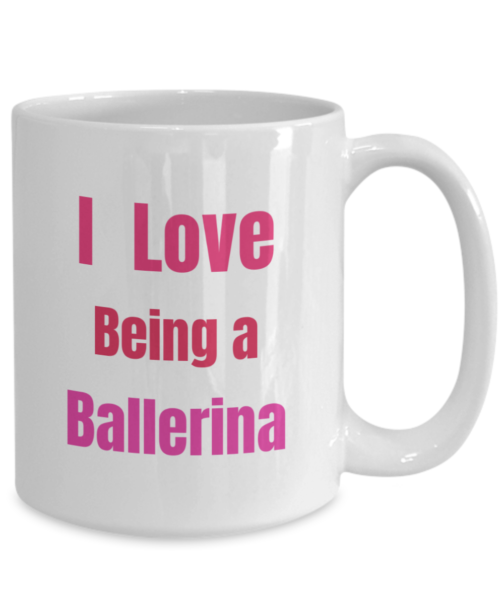I Love Being a Ballerina - large mug