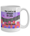 The Lord is My Strength and My Hope - Piano - Pink and Black