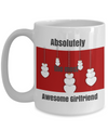 NEW-Absolutely the Most Awesome Girlfriend-Red and Black