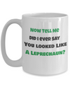 Now, Tell Me Did I Ever Say You Looked Like a Leprechaun?