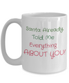 Santa Already Told Me Everything about You