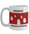 Red and white girlfriend mug-two sided-15 OZ